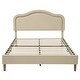 preview thumbnail 19 of 66, Velvet Upholstered Platform Bed Smart LED Bed Frame with Adjustable Height Headboard, Noise-Free Slat Support for Night's Sleep