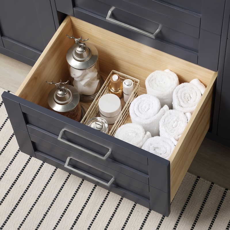 OVE Decors Tahoe 72 in. Dark Charcoal Vanity