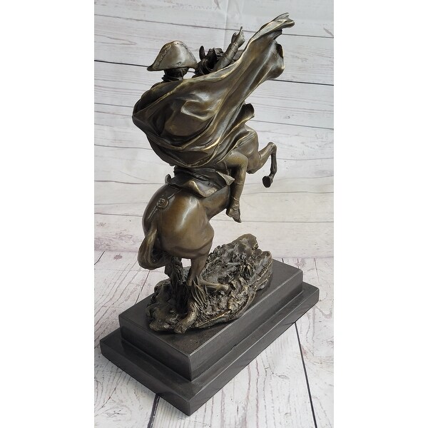 Napoleon Crossing The Alps Bronze Metal Replica Statue Sculpture