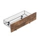 preview thumbnail 12 of 11, Twin Size Metal Platform Kids Bed Frame with Headboard, Two Storage Drawers, and Rotatable TV Stand for Bedroom, Black