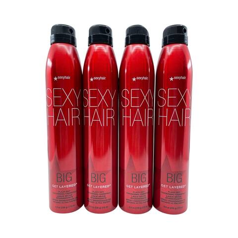 Sexy Hair Big Get Layered Flash dry Thickening Hairspray 8 OZ Set of 4 - 20.1 - 25 Oz.