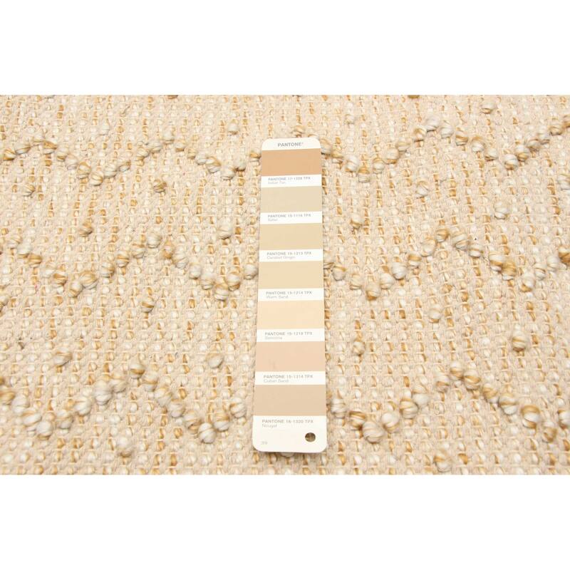 ECARPETGALLERY Braid weave Sienna Tan Wool Rug - 5'2 x 7'5