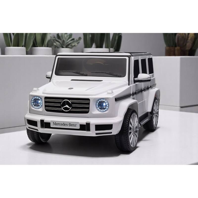 Licensed Mercedes-Benz G500 24V Ride-On Car for Kids,Electric Vehicle with Remote Control,MP3/USB/Bluetooth,LED Lights,3 Speeds