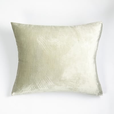 Lia Rayon Velvet Sham, Steel Blue, Euro