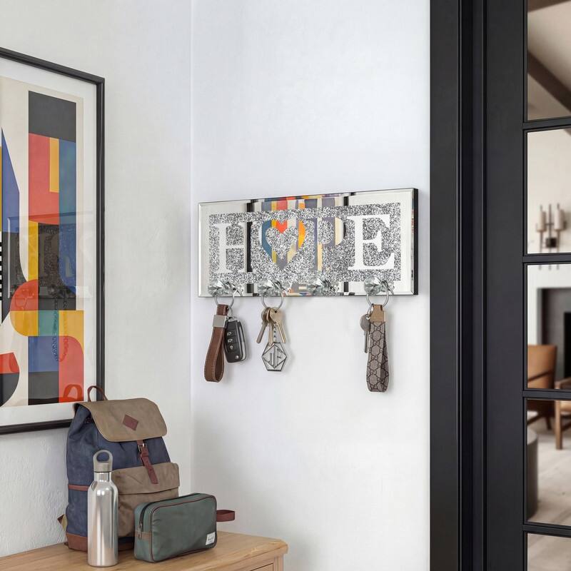 Mirrored Key Holder for Wall Decorative