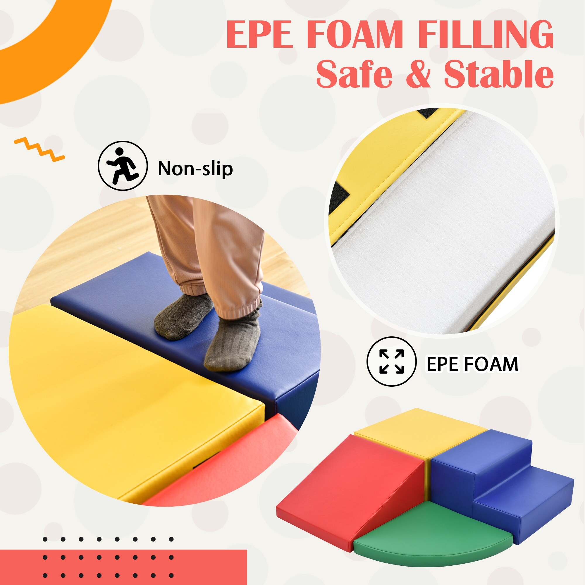 Foam top climbing mats