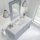 preview thumbnail 50 of 56, James Martin Vanities Breckenridge 60" Single Vanity, Serenity Blue White Zeus - Wide