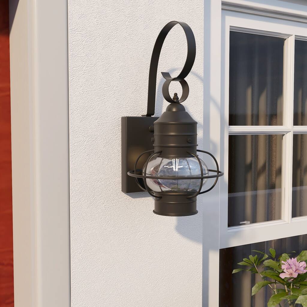 1- Light Onion Single Cottage Outdoor Wall Light - 7.21"x8.34"x13.91"