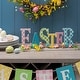 preview thumbnail 2 of 37, Glitzhome Wooden Happy EASTER HOP with Artificial Rattan Table Sign Decor Centerpiece