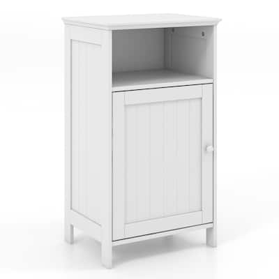 Bathroom Freestanding Adjustable Shelf Floor Storage Cabinet