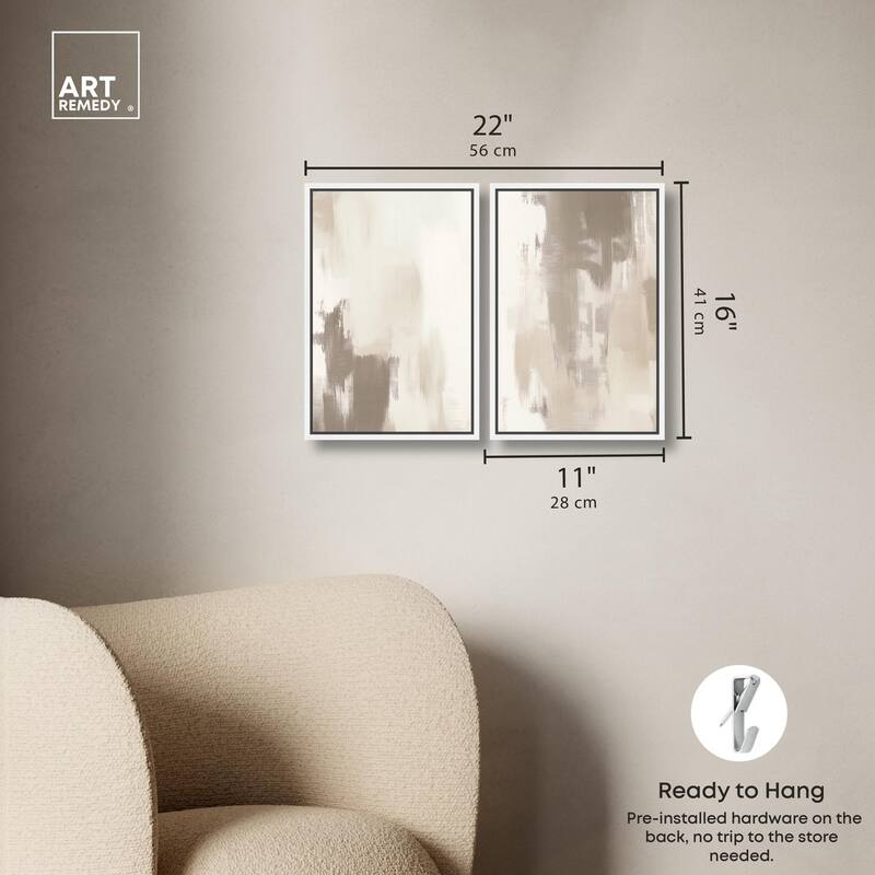 Winter Mist I Canvas Set of 2 by Art Remedy