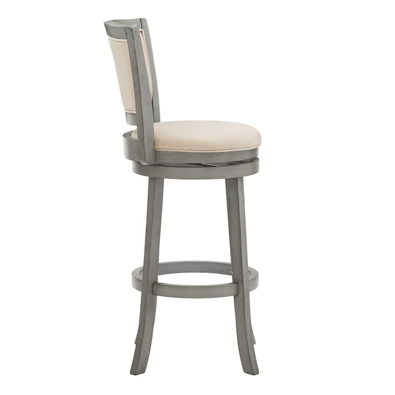 Menas Upholstered Back Swivel Stool by iNSPIRE Q Classic