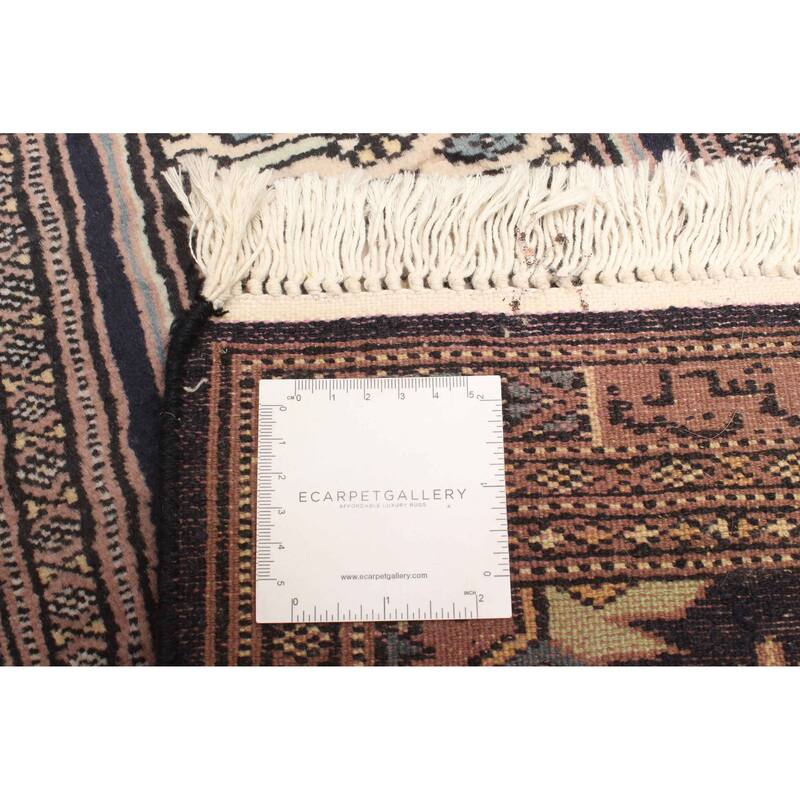 ECARPETGALLERY Hand-knotted Finest Peshawar Bokhara Light Khaki Wool Rug - 1'1 x 3'0