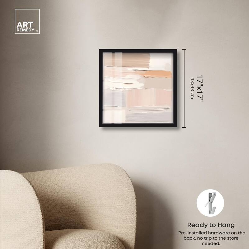 Roseate Cream Tones III Shadowbox by Art Remedy