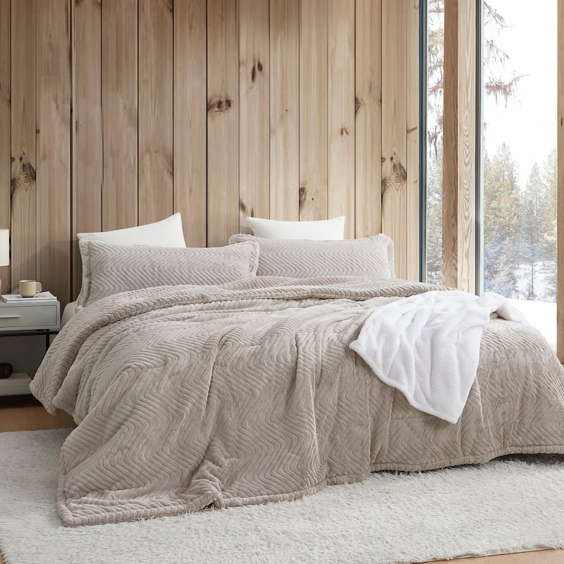 Alpine Skiing - Coma Inducer® Oversized Comforter Set - Natural Beige - Oversized Queen