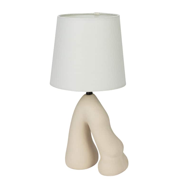 Ceramic Table Lamp with Volcano Finish - 8.3"L x 7.9"W x 16.5"H