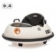 preview thumbnail 15 of 19, 12V Kids Ride On Bumper Car with Remote Control 360 Degree Spin Beige