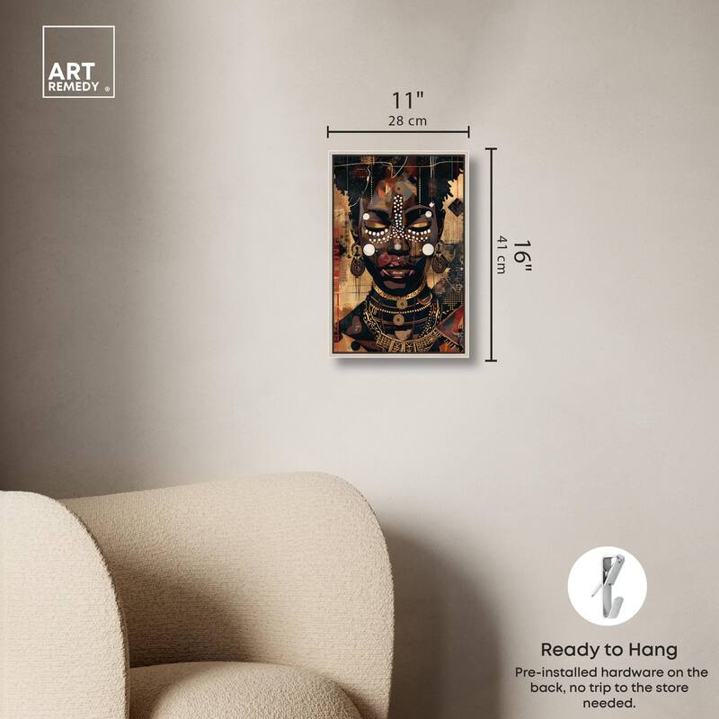 In Golden Accents Canvas by Art Remedy