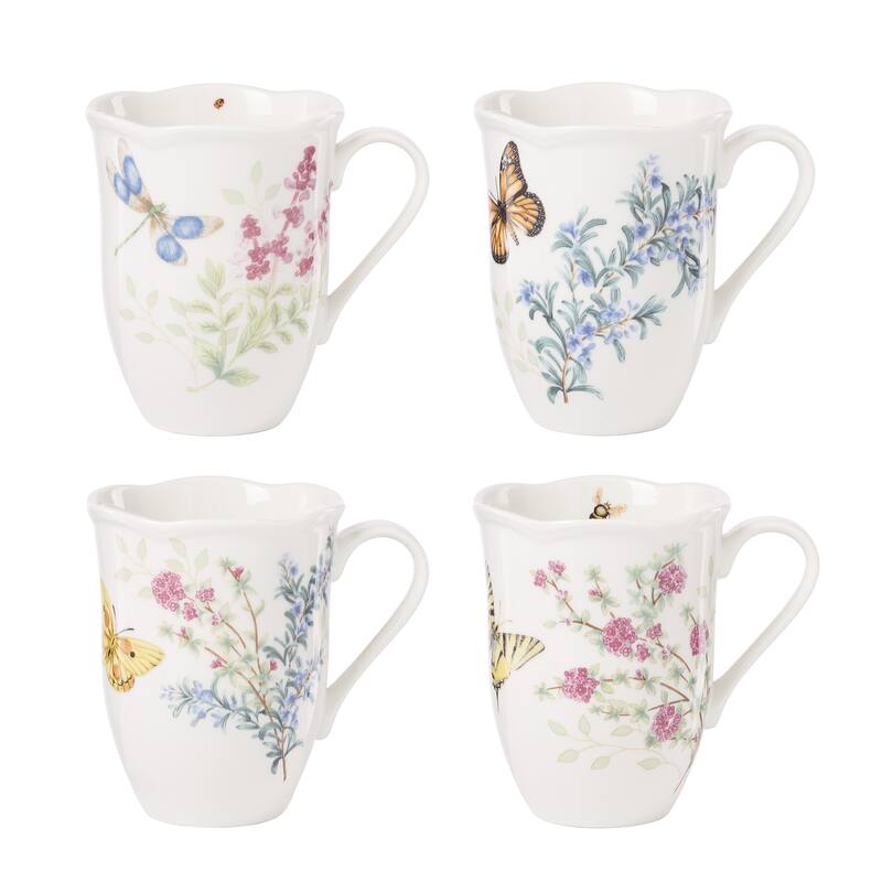 Lenox Butterfly Meadow Herbs Dinnerware Set, Service for 4