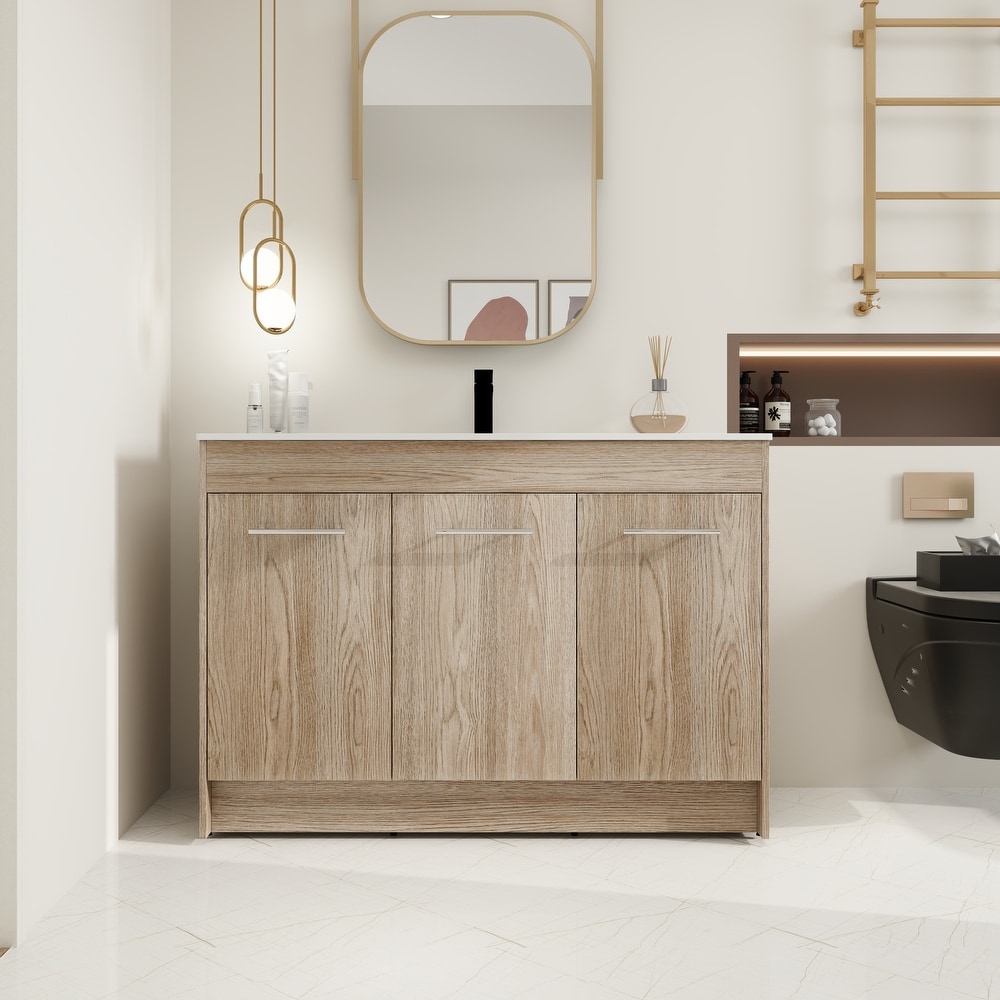 Fairmont Designs Rustic Chic 26 Corner Vanity & Sink Set - Weathered Oak