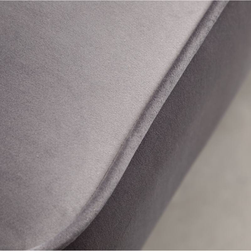 Gray Upholstered Chair Side Chair Lobby Chair Leisure Chair Armless Chair Corner Chair for Living Room