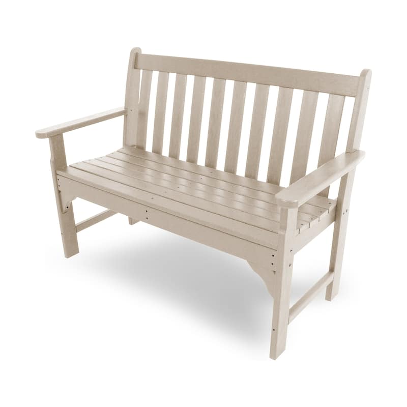 POLYWOOD Vineyard 48" Outdoor Bench - Sand