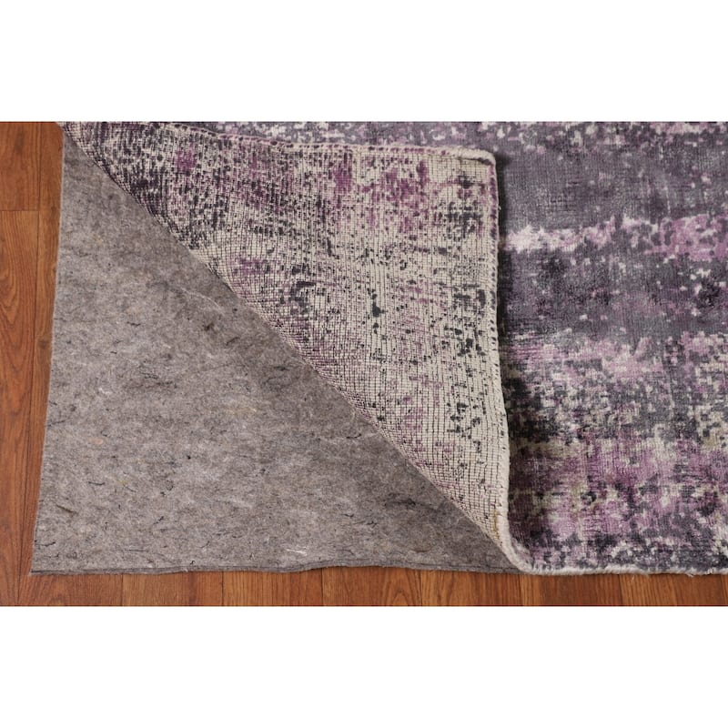 Colorful Abstract Area Rug Hand-Knotted Wool Carpet - 6'1" X 8'1"