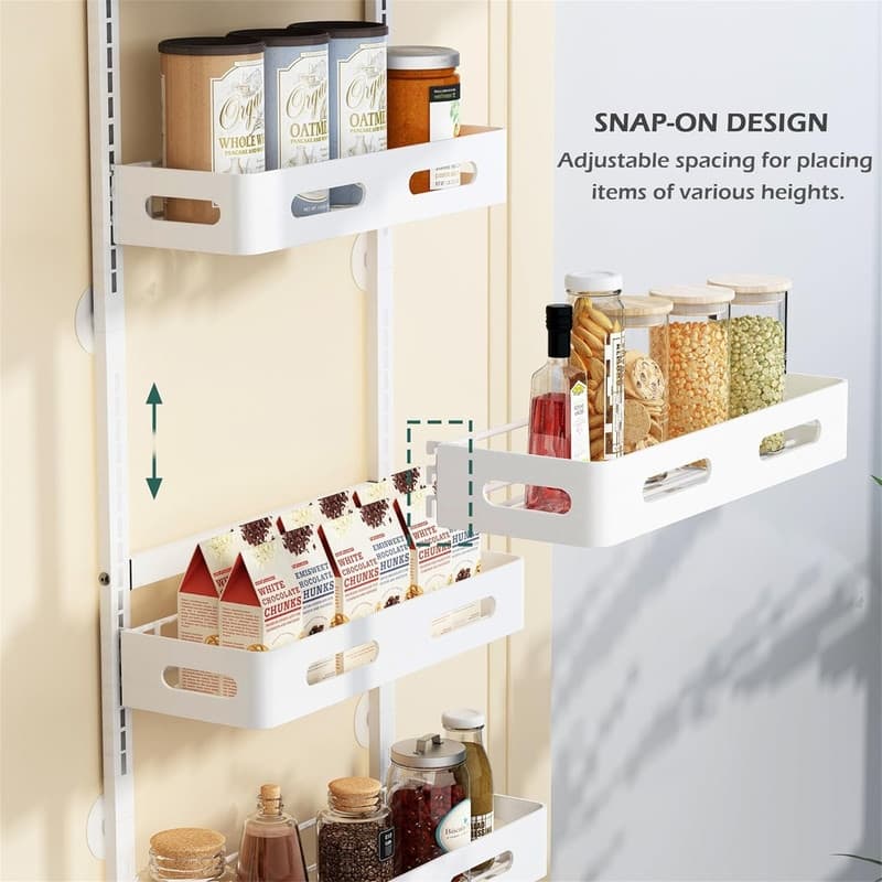 6Tier Over the Door Pantry Organizer - 7"D x 16.5"W x 51.6"H