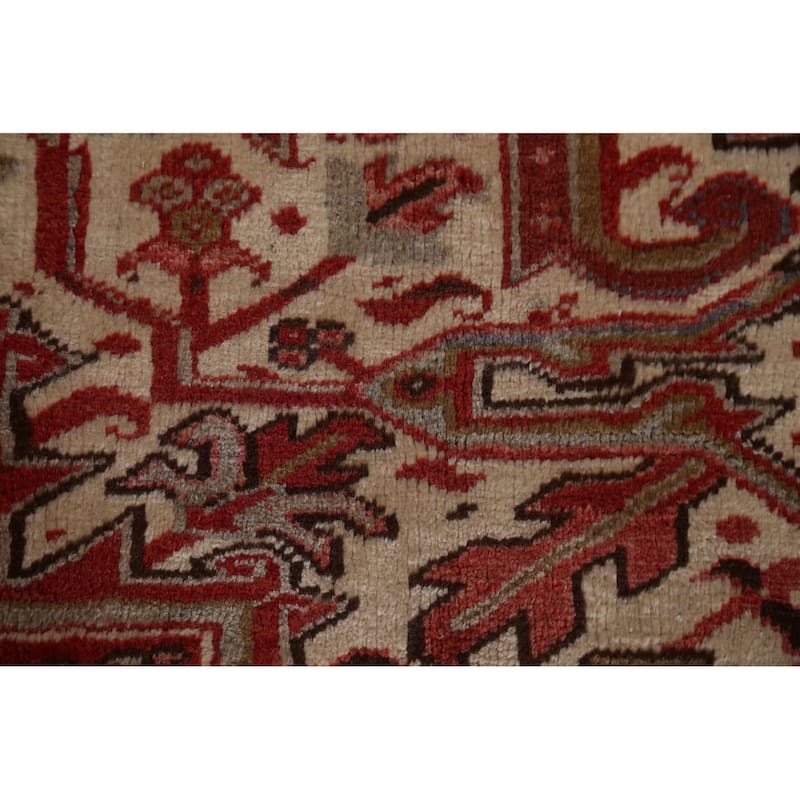 Vegetable Dye Heriz Persian Living Room Area Rug Wool Hand-knotted - 9'6" x 12'10"