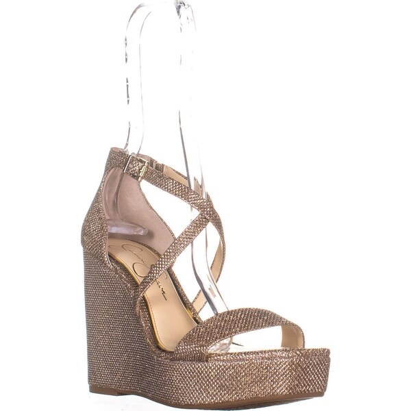 gold jessica simpson heels