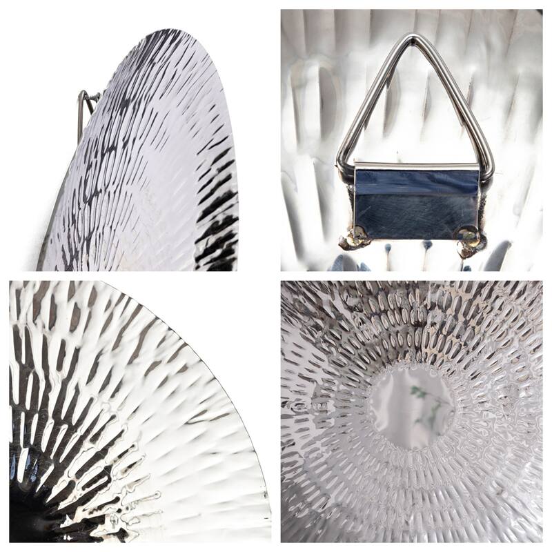 Set of 3 Silver Textured Oversized Disc Wall Decor On Sale Bed Bath & Beyond 39462981