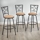 preview thumbnail 5 of 8, Simple Living Zella Adjustable Height Swivel Barstool (Set of 3)