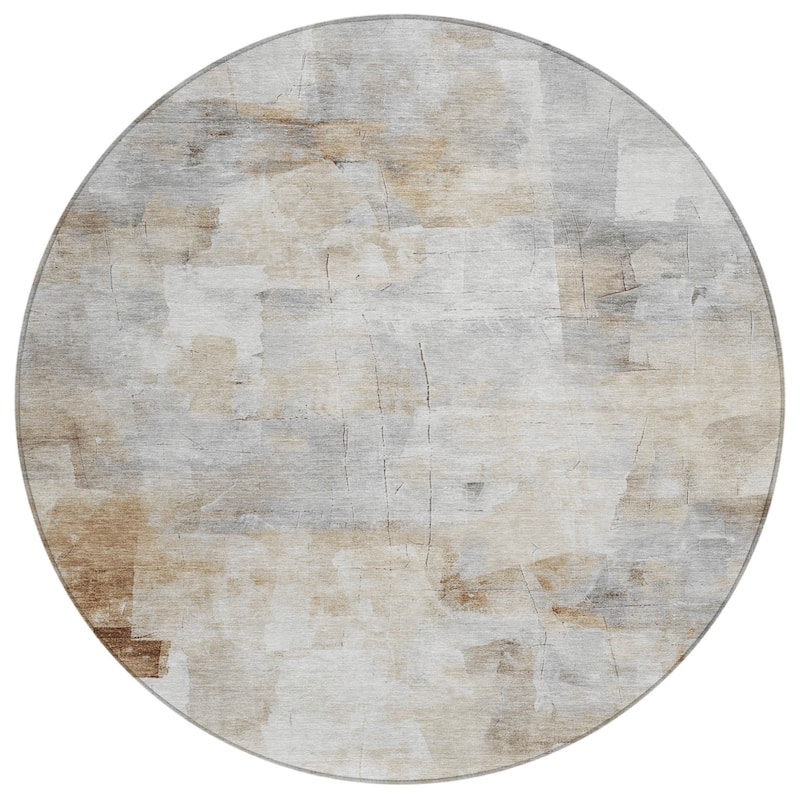 HomeRoots Abstract Transitional Rectangle Outdoor Rug