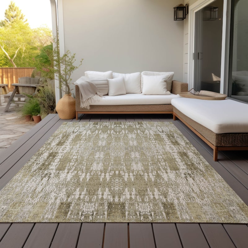 Machine Washable Indoor/ Outdoor Chantille Moroccan Boho Rug