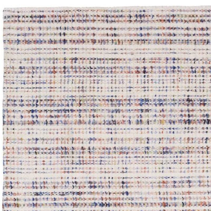 HomeRoots Striped Industrial Rectangle Area Rug