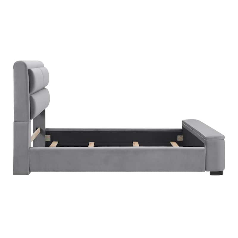 Furniture of America Otjen Modern Upholstered Storage Bed