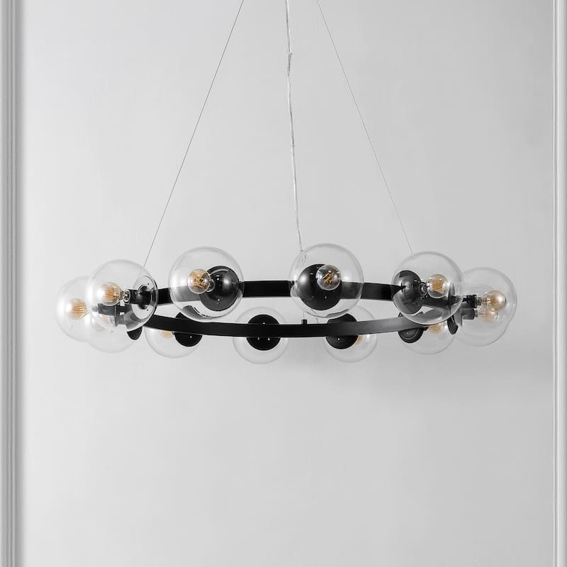 SAFAVIEH Lighting Corinna 4-light 21" Chandelier - 21" W x 21" D x 29-101" H - Brass Painted