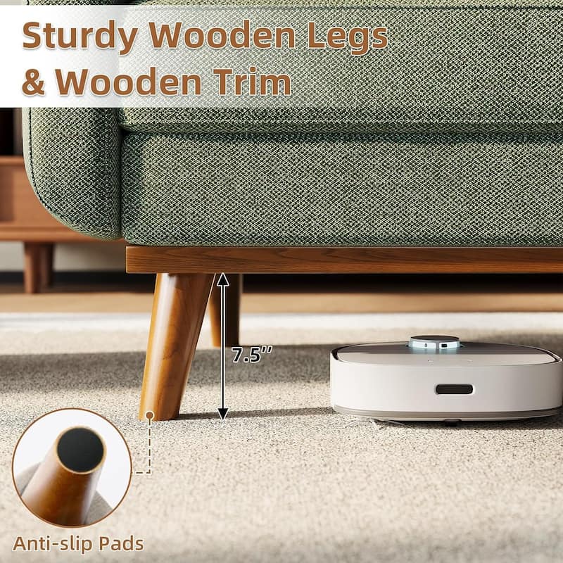 65" Modern Loveseat Sofa, Couches for Living Room, Bedroom, Office