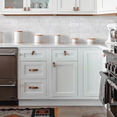 Moroccan Handmade 2x6 Solid Color Zellige Tile White