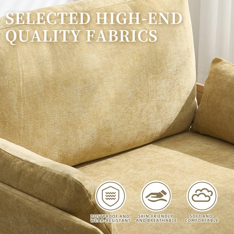 37.01" Foldable Sofa Bed Recliner, 3-in-1 Convertible Sleeper