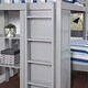 preview thumbnail 9 of 7, Twin Size Solid Pine Wood Loft Bed with Extra Bottom Twin Bed,Closet and Desk