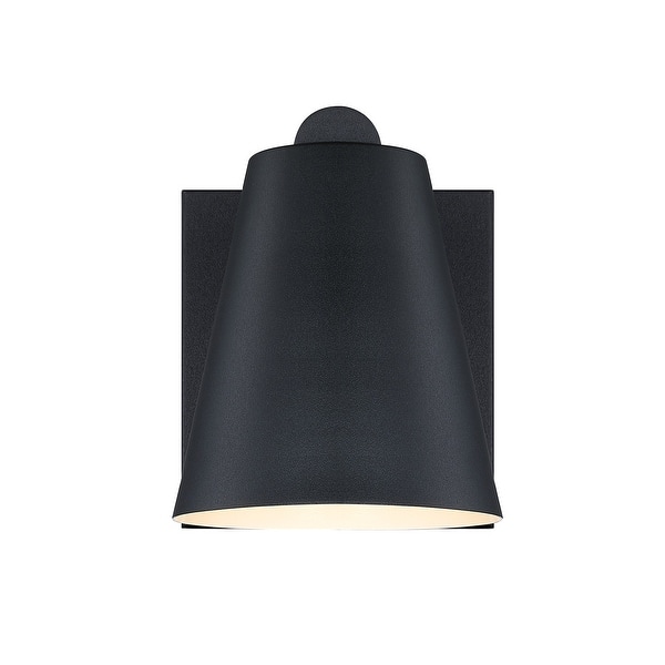 slide 2 of 3, Designers Fountain D326M-7EW Cedar Mist 8" Tall Outdoor Wall Sconce Black