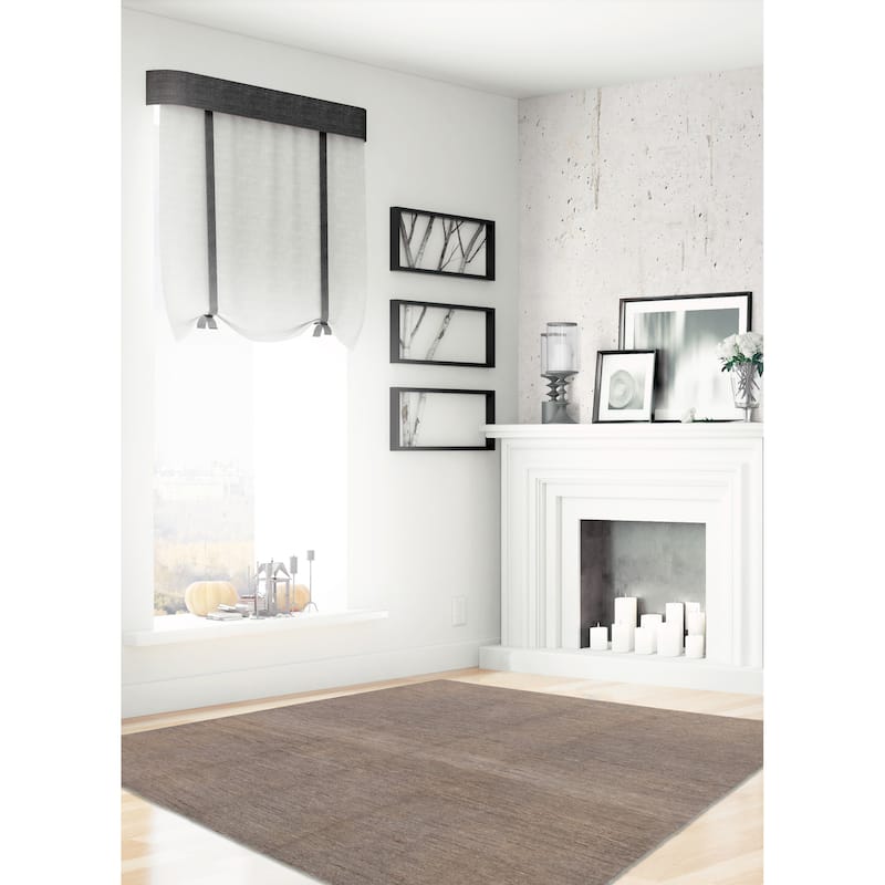 ECARPETGALLERY Flat-Weave Natural Grey Wool Tapestry Kilim - 7'11 x 9'3