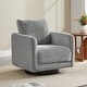 preview thumbnail 17 of 67, Spruce & Spring Rebecca Swivel Accent Chair Armchair with Back Cushion Single - Dove Gray