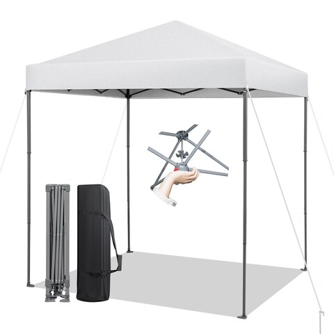 Gymax Patio 6.6 x 6.6ft Outdoor Pop-up Canopy Tent UPF 50+ Portable