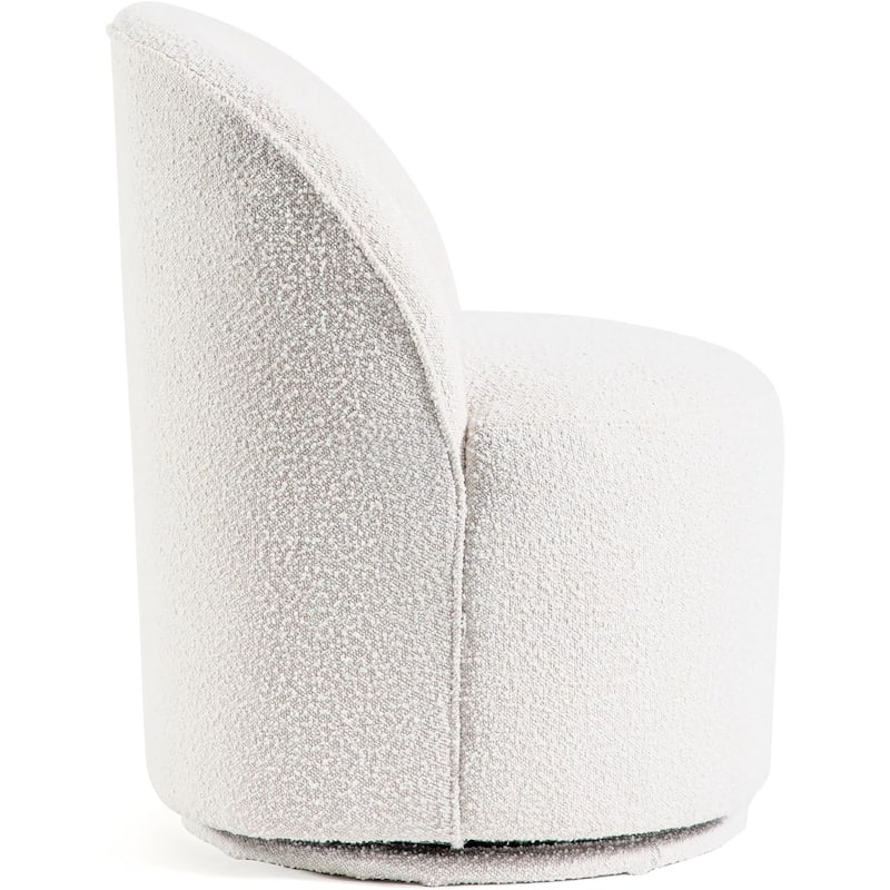 Modern White Finish Swivel Dining Chiars Set