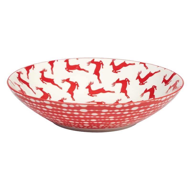 Certified International Peppermint Candy 40 oz. Soup Bowls, Set of 6 Assorted Designs - 40 oz.