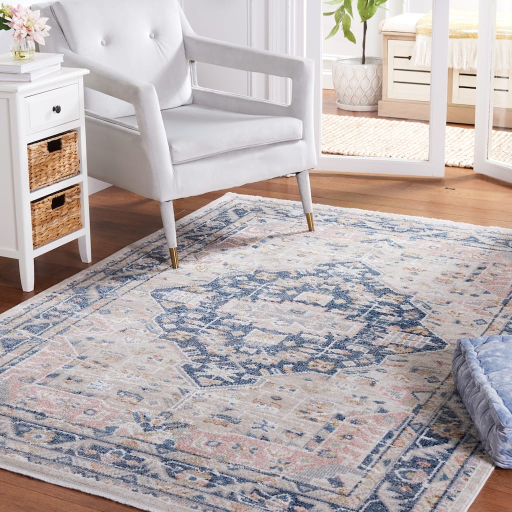 SAFAVIEH Blair Machine Washable Khadija Slip Resistant Rug