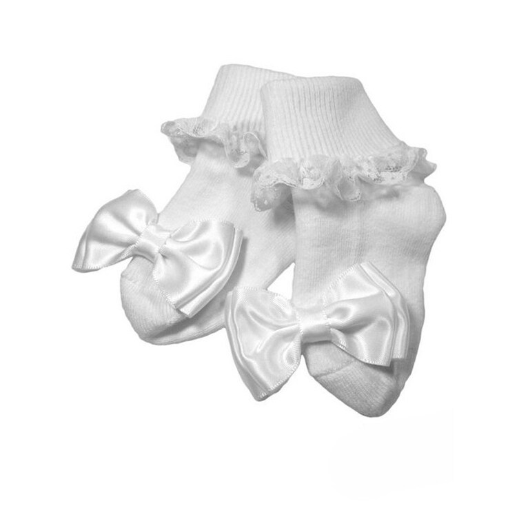 baby girl white lace socks