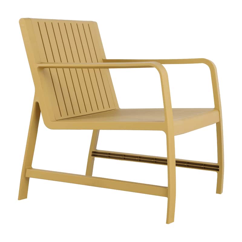 5-Piece Set - 3-Seater Sofa,2 Chairs & 2 Coffee Tables Waterproof PP Material- Easy Assembly Patio Conversation Set